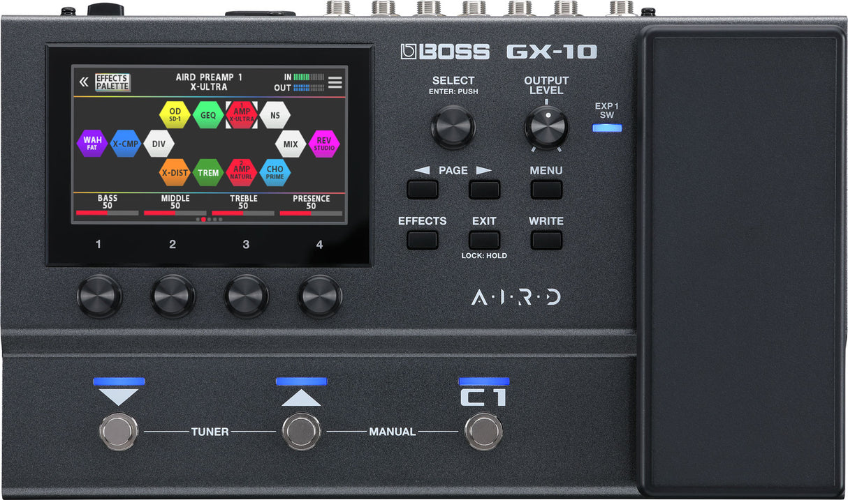 BOSS GX-10 multi effects pedal with expression pedal