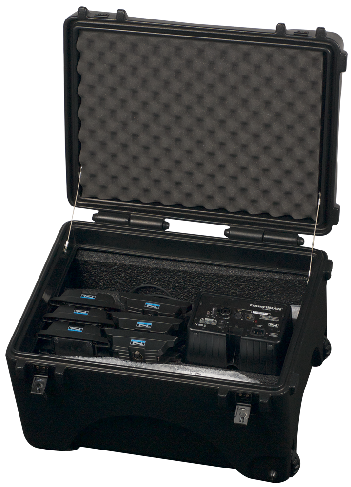 Anchor Audio HC-ARMOR24-CM Anchor Armor rolling hard case for CouncilMAN conference system