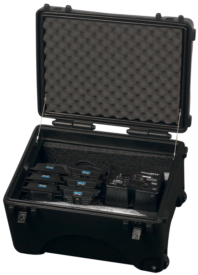 Anchor Audio HC-ARMOR24-CM Anchor Armor rolling hard case for CouncilMAN conference system