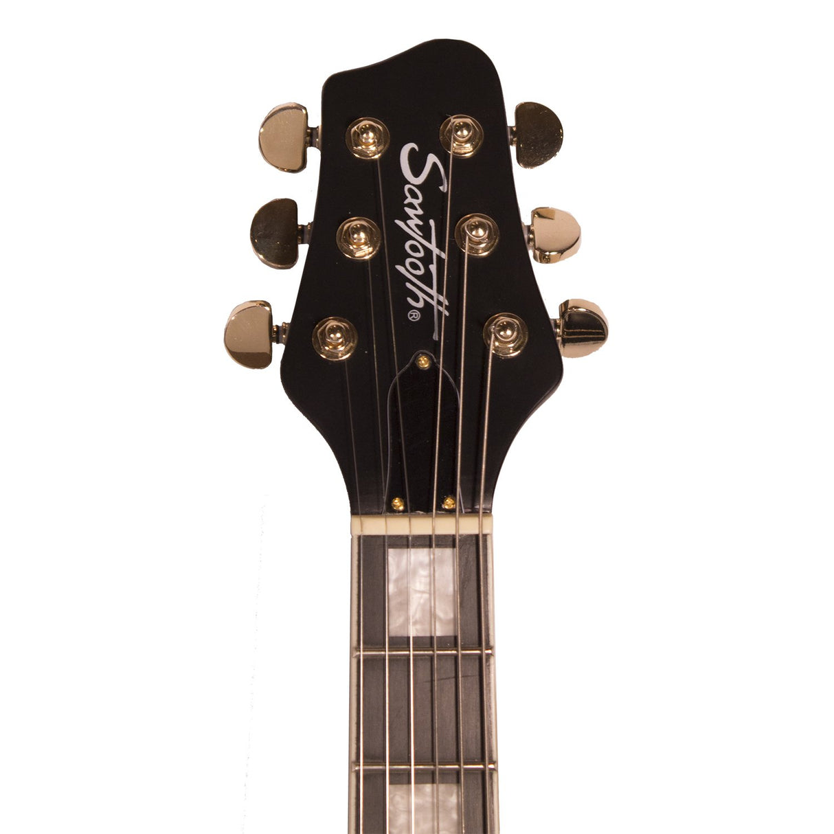 Sawtooth Heritage H68C Series Left-Handed Maple Top Electric Guitar, Satin Black