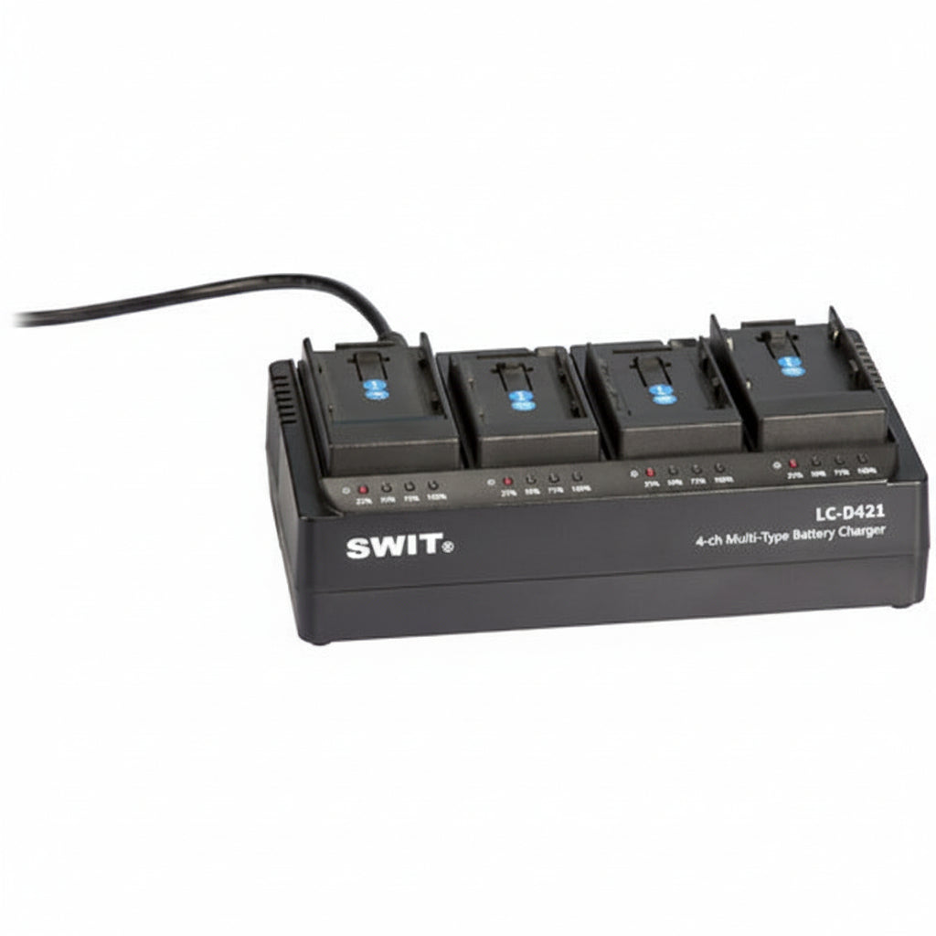 SWIT LC-D421E 4-Channel Canon LP-E6 Simultaneous Battery Charger