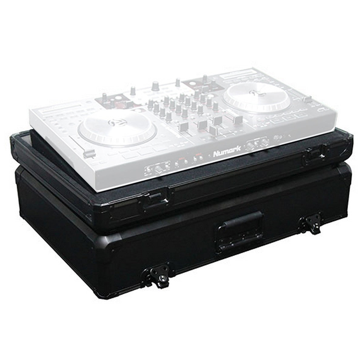 Odyssey Cases KDJC3BL | Black KROM TM Standard Medium Size DJ Controller Case
