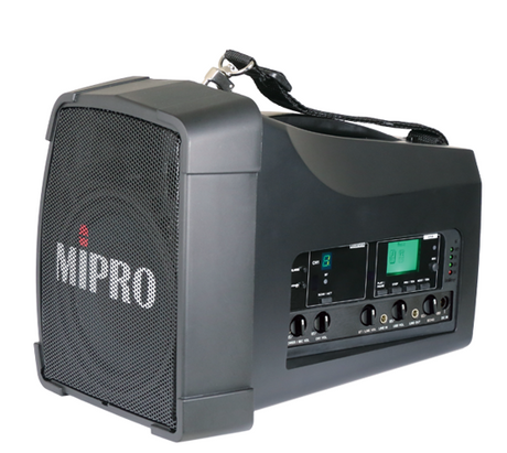 MIPRO MA-200D 60W Dual-Channel Wireless PA System with 2 Handheld Mics