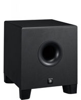 Yamaha HS8S 150W Active Studio Subwoofer with 8" Speaker XLR Inputs Outputs Balanced TRS Inputs Low Cut Phase Level Controls