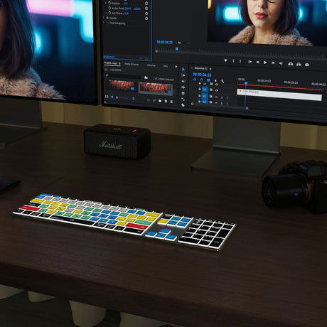 Editors Keys Premiere Pro Wireless Backlit Keyboard - Windows