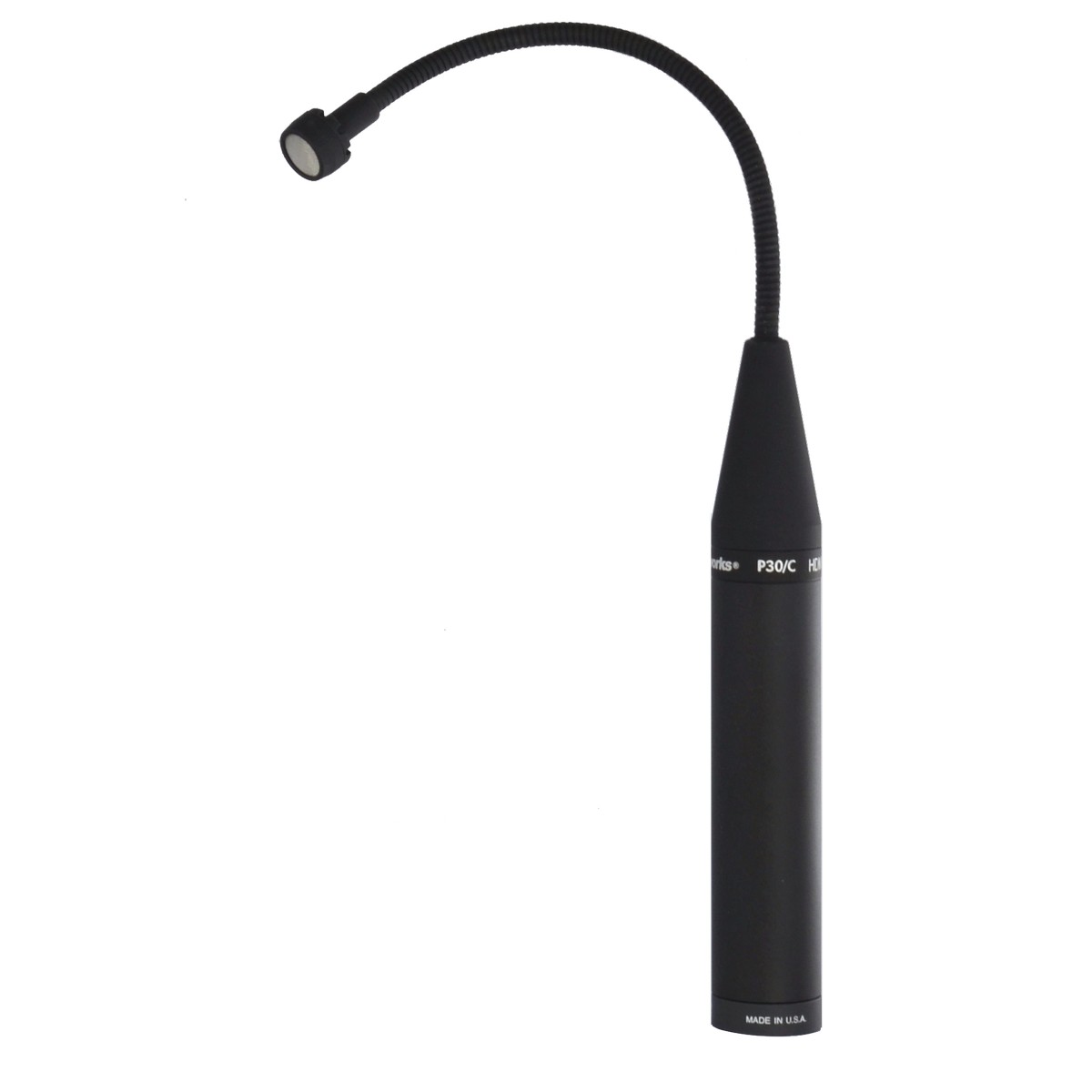 Earthworks P30/C-B Black 30kHz Cardioid Gooseneck Instrument Microphone