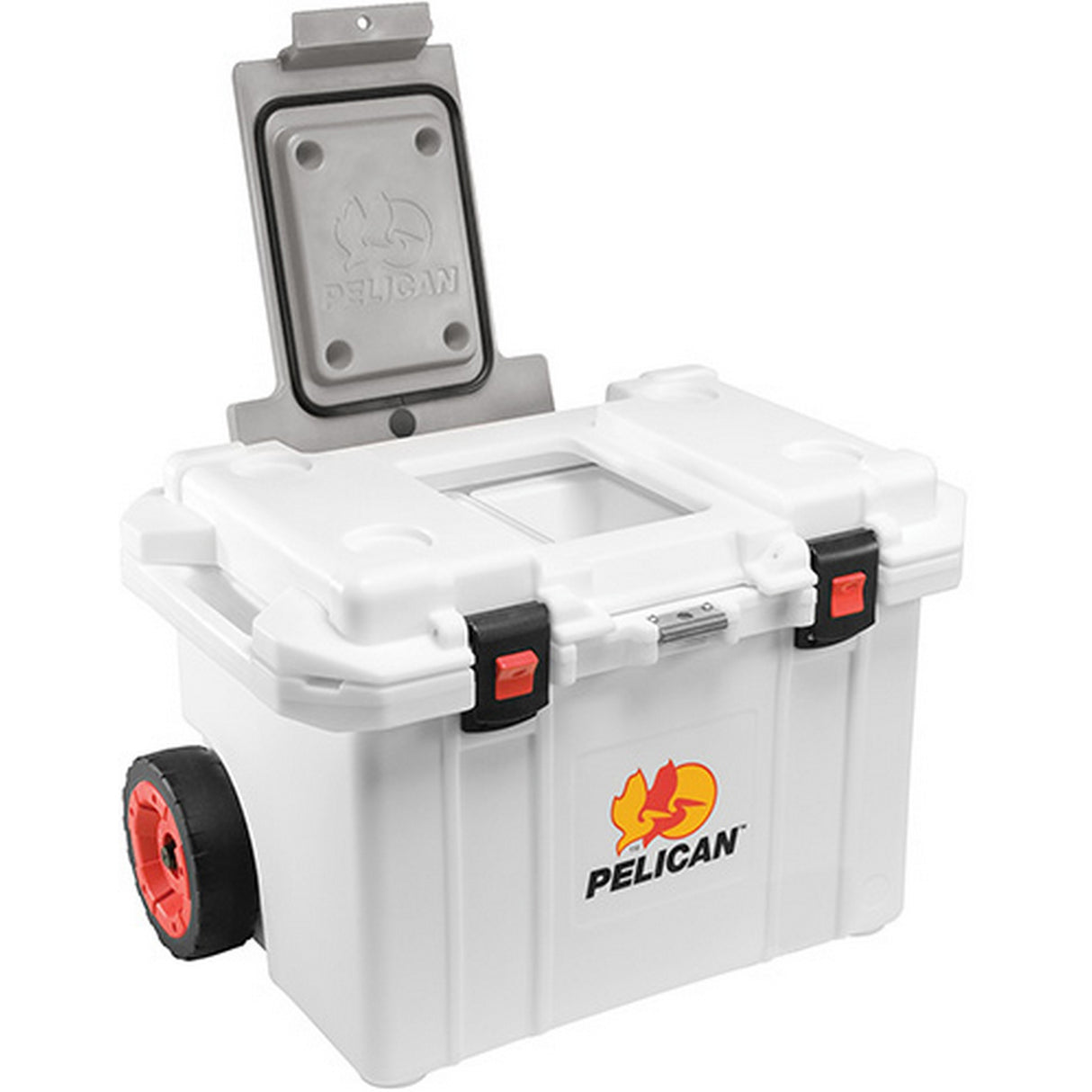 Pelican 55QT Wheeled Cooler, White (Used)