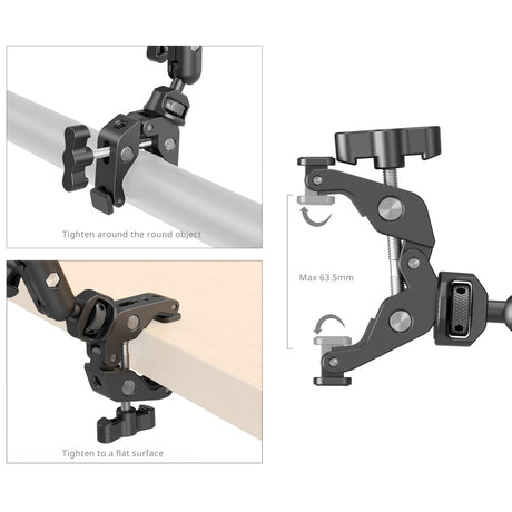 SmallRig 4766 Desktop Magic Arm with Crab Clamp Kit