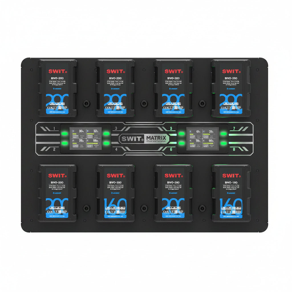 SWIT MATRIX-B8 8-Channel 100W B-Mount Wall Charger