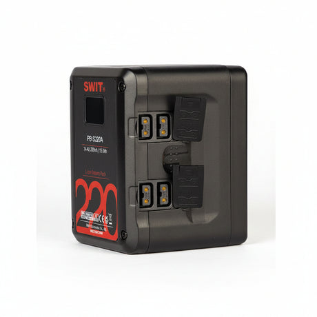 SWIT PB-S220A 220Wh Gold Mount Square Digital Battery