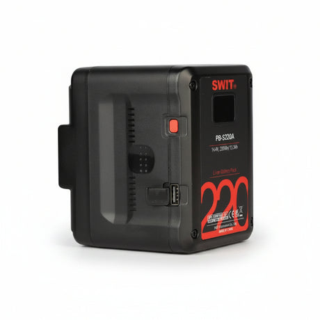 SWIT PB-S220A 220Wh Gold Mount Square Digital Battery