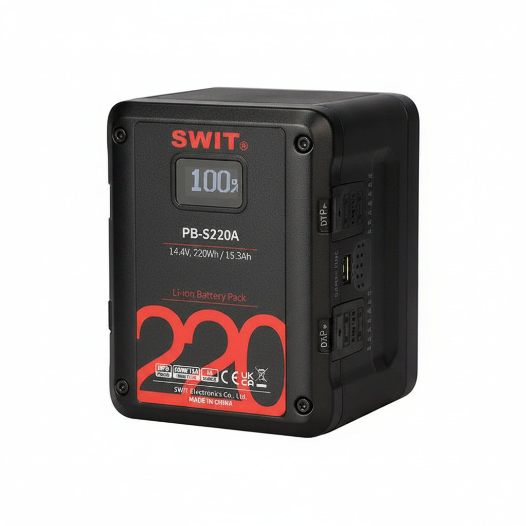 SWIT PB-S220A 220Wh Gold Mount Square Digital Battery
