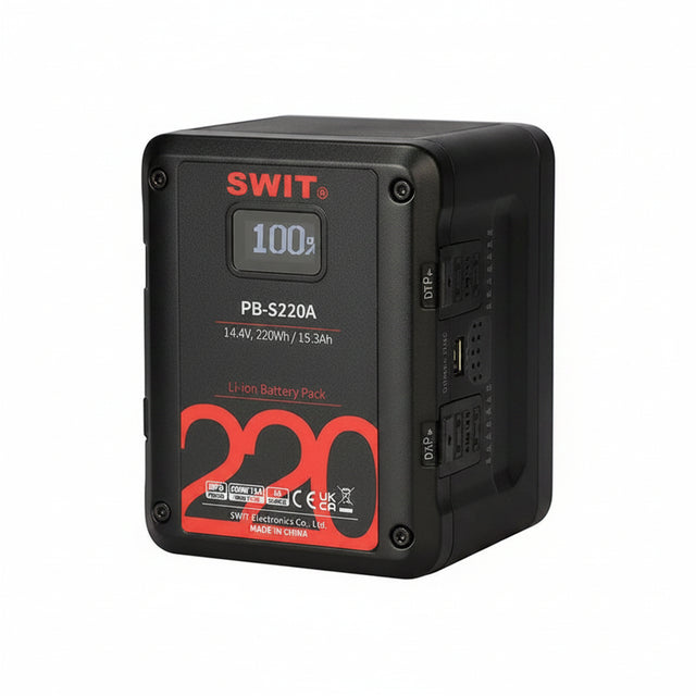 SWIT PB-S220A 220Wh Gold Mount Square Digital Battery