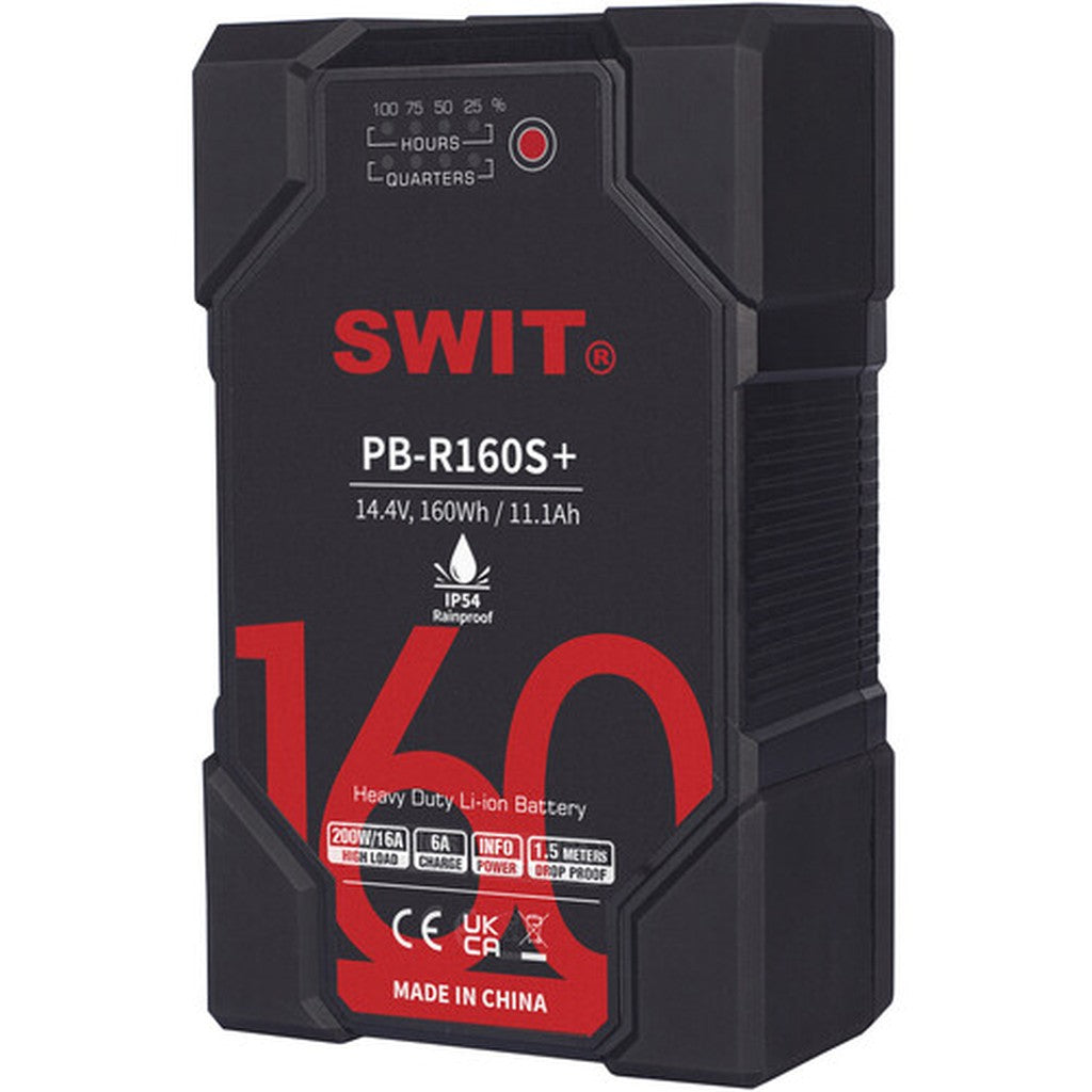 SWIT PB-R160SPLUS 160Wh 200W IP54 Heavy-Duty V-Mount Battery