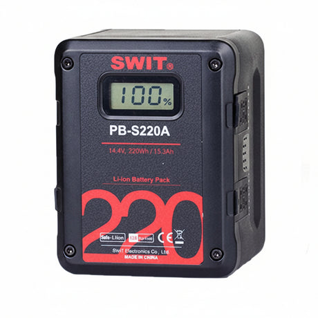 SWIT PB-S220S 220Wh 200W Multi-Socket V-Mount Battery