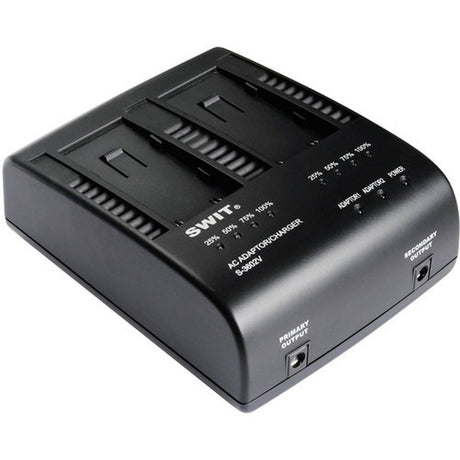 SWIT S-3602V Dual JVC BN-VF823 Battery Charger and DC Adapter