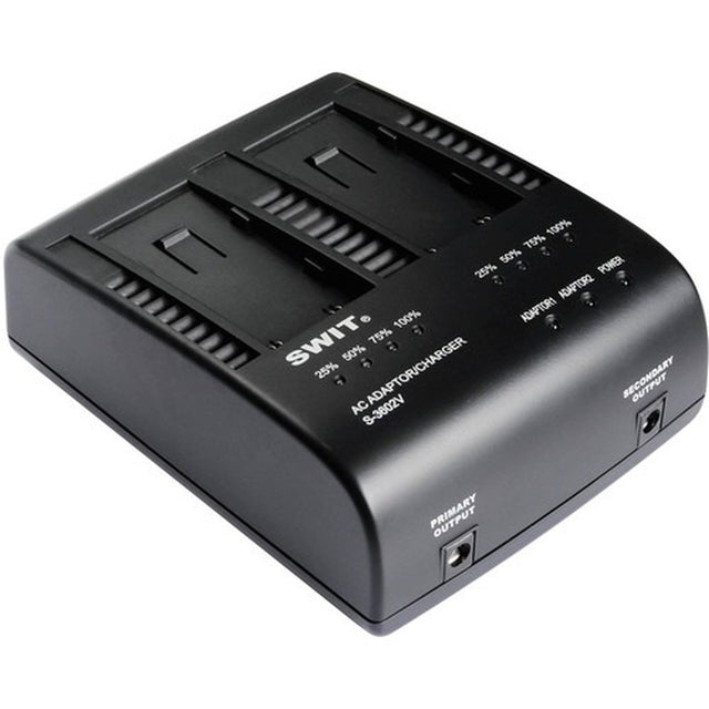 SWIT S-3602V Dual JVC BN-VF823 Battery Charger and DC Adapter