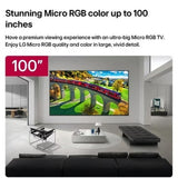 LG 100MRGB95BU 100-Inch Micro RGB evo AI 4K Smart TV