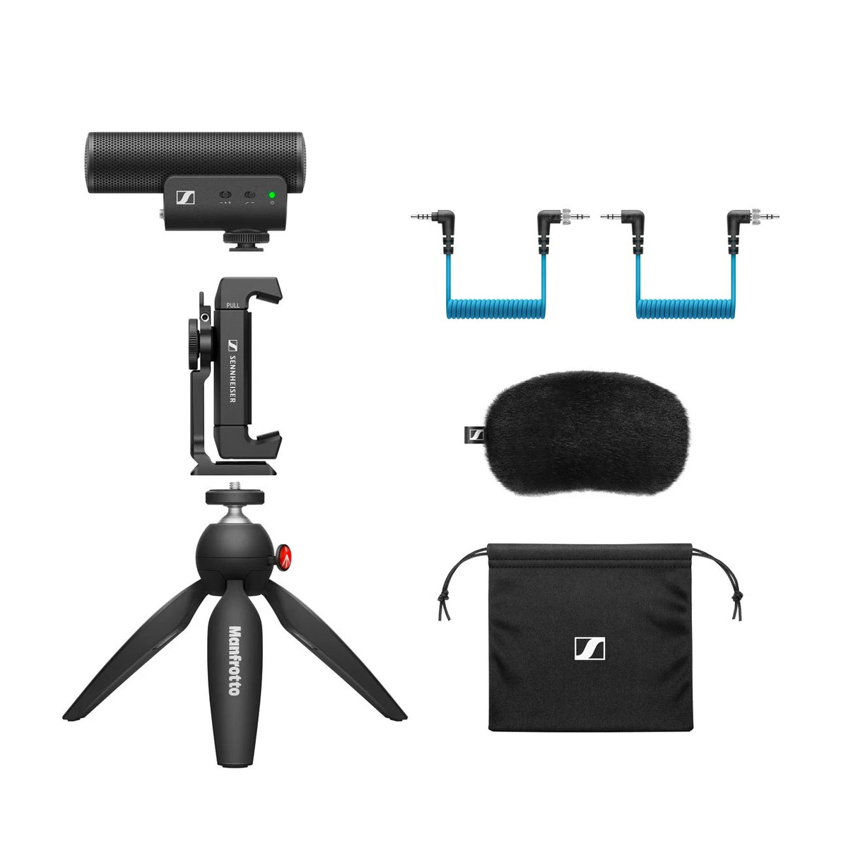 Sennheiser MKE 400 Mobile Kit Highly Directional On-Camera Shotgun Microphone Kit