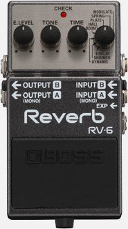 BOSS RV-6 Digital Reverb Guitar Effects Pedal