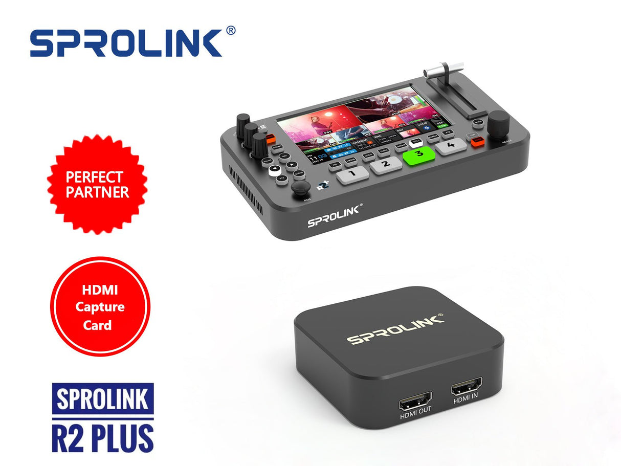 Sprolink NeoLIVE R2 Plus chroma key and transition effects feature highlight