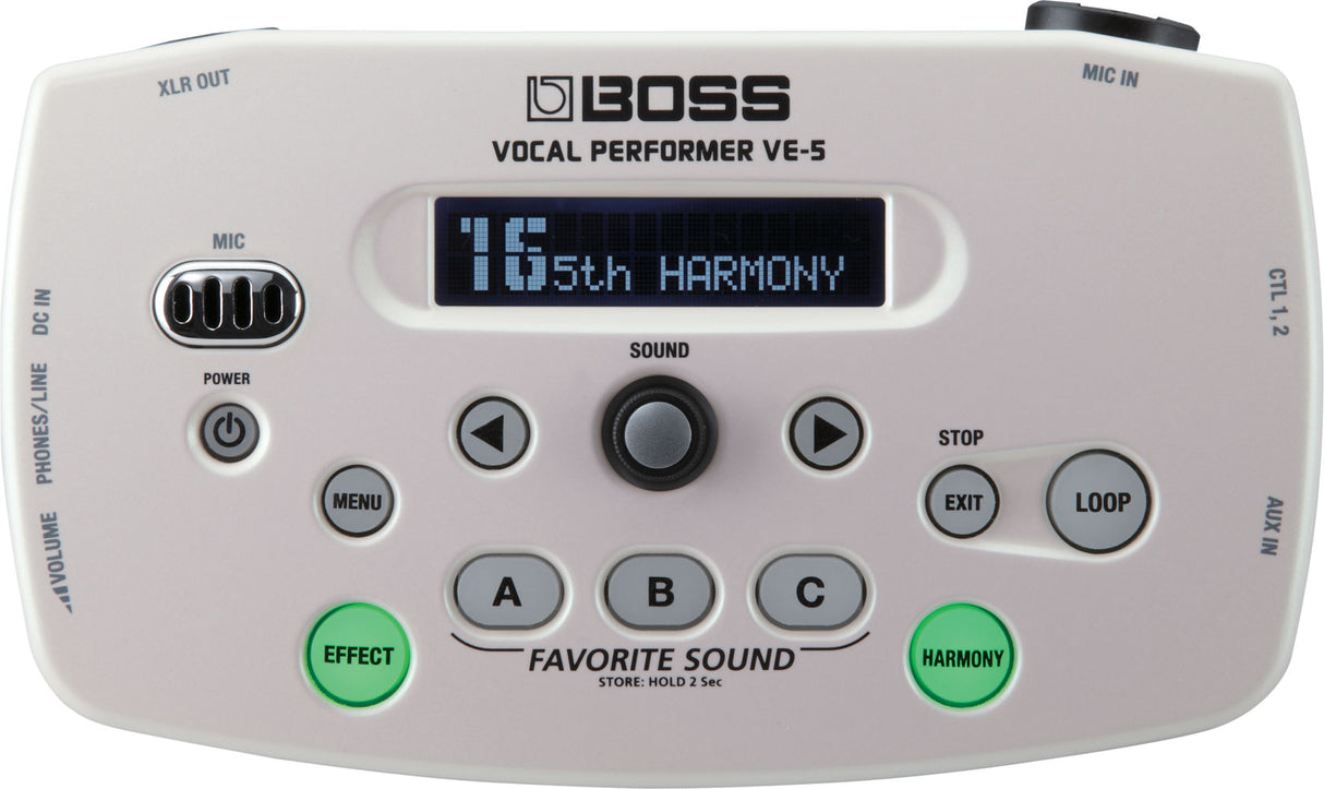 BOSS VE-5-WH Vocal Performer (White)